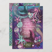 シーズベビーシャワー招待状 招待状 (正面/裏面)