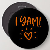 シーズマイサツマイポテトIヤムセットカップルサンクスギビン 缶バッジ (正面&裏面)