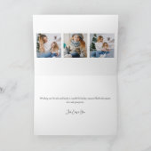 シーズモダンンの挨拶タイポグラフィ2 – 写真 シーズンカード (内部)