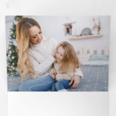 シーズモダンンの挨拶タイポグラフィ2 – 写真 三つ折りクリスマスカード (内部最初)