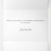 シーズモダンンの挨拶タイポグラフィ2 – 写真 三つ折りクリスマスカード (内部中)