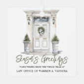 シーズモダンンの挨拶ビジネス メタルオーナメント (正面)