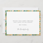 シーズモダンンの挨拶家族の写真 シーズンカード (裏面)