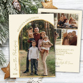 シーズモダンンの挨拶金ゴールドArch 5写真 シーズンカード