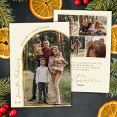 シーズモダンンの挨拶金ゴールドArch 5写真 シーズンカード