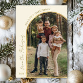 シーズモダンンの挨拶金ゴールドArch 5写真 シーズンカード