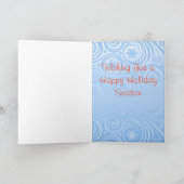 シーズンのあいさつ小妖精や小人の挨拶状 シーズンカード (内部)