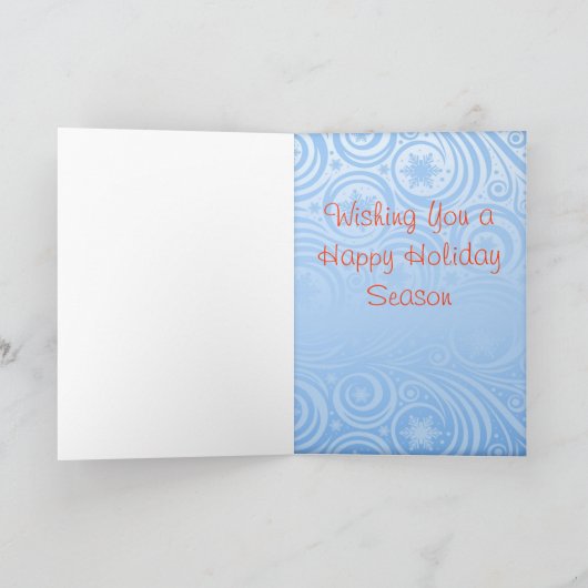 シーズンのあいさつ小妖精や小人の挨拶状 シーズンカード (内部)