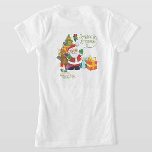 シーズンのご挨拶 どこでも涼しくTシャツ Tシャツ (レイダウン裏面)