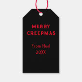 シーズンのクリエプニングクリスマススケルトン ギフトタグ (裏面)