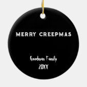 シーズンのクリエプニングクリスマススケルトン セラミックオーナメント (裏面)