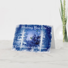 シーズンのクリスマスカードのお祝い シーズンカード