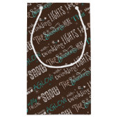 シーズンのクリスマス詩のパターンID593 スモールペーパーバッグ (裏面)