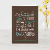 シーズンのクリスマス詩ID593 カード (黄色い花)