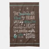 シーズンのクリスマス詩ID593 キッチンタオル (縦)