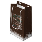 シーズンのクリスマス詩ID593 スモールペーパーバッグ (正面アングル)