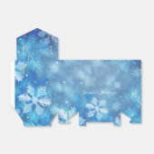 シーズンのグリーティングアイスブルー雪の結晶の愛用ボックス フェイバーボックス (折り畳みなし)