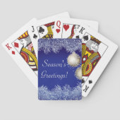 シーズンのグリーティングクリスマスグリッタークリスマス トランプ (裏面)