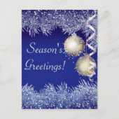 シーズンのグリーティングクリスマスグリッタークリスマス ポストカード (正面)