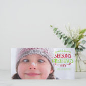 シーズンのグリーティングクリスマスホリデーフォトカード シーズンカード (スタンド正面)