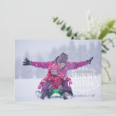 シーズンのグリーティングクリスマスホリデーフォトカード シーズンカード (スタンド正面)