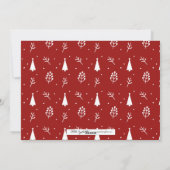 シーズンのグリーティングクリスマスホリデーフォトカード シーズンカード (裏面)