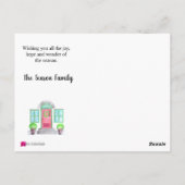 シーズンのグリーティングクリスマスホーム ポストカード (裏面)