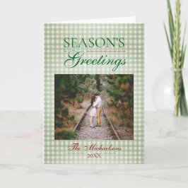 シーズンのグリーティングジンガムクリスマス カード