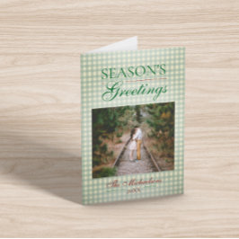 シーズンのグリーティングジンガムクリスマス カード