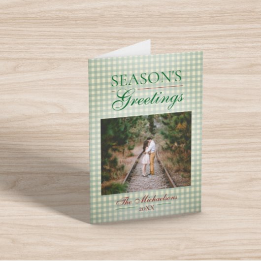 シーズンのグリーティングジンガムクリスマス カード