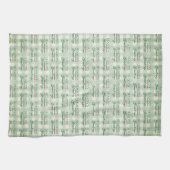 シーズンのグリーティングジンガムクリスマス キッチンタオル (横)