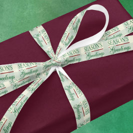 シーズンのグリーティングジンガムクリスマス サテンリボン