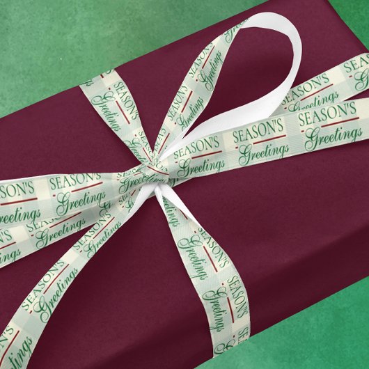 シーズンのグリーティングジンガムクリスマス サテンリボン