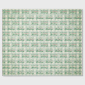 シーズンのグリーティングジンガムクリスマス ラッピングペーパー (フラット)