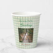 シーズンのグリーティングジンガムクリスマス 紙コップ (正面)