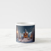 シーズンのグリーティングジンジャーブレッドハウスクリスマス エスプレッソカップ (正面)