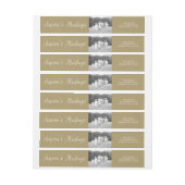 シーズンのグリーティングスクリプトフォト差出人住所 ラップアラウンドラベル (シート)