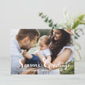 シーズンのグリーティングスクリプトホリデーフォトフラットカード シーズンカード (スタンド正面)