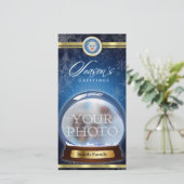 シーズンのグリーティングススノーグローブ シーズンカード (スタンド正面)