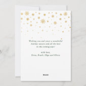 シーズンのグリーティングスモダンクリプト3 PHOTOコラージュ シーズンカード (裏面)