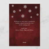 シーズンのグリーティングスモダンクリプト3 PHOTOコラージュ シーズンカード (裏面)