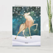 シーズンのグリーティングバック威厳のある・クリスマス・ディアー シーズンカード (裏面)