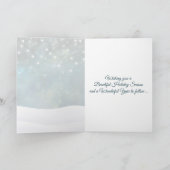 シーズンのグリーティングバック威厳のある・クリスマス・ディアー シーズンカード (内部)