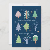 シーズンのグリーティングホリデークリスマスカード 招待状 (正面)