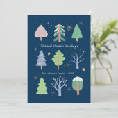 シーズンのグリーティングホリデークリスマスカード 招待状 (スタンド正面)