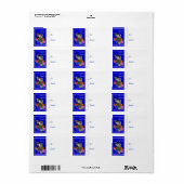 シーズンのグリーティングヤギのクリスマスプレゼントラベルシール ラベル (フルシート)