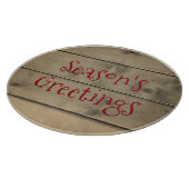 シーズンのグリーティング素朴・クリスマスカッティングボード カッティングボード (角)