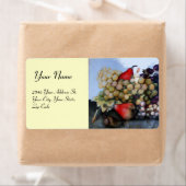 シーズンのフルーツ1 – ブドウと梨 ラベル (インサイチュ)