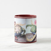 シーズンのフルーツ4 – アーティチョーク、バラ、イチゴ マグカップ (中央)