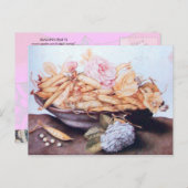 シーズンのフルーツ6 – 豆とバラ ポストカード (正面/裏面)